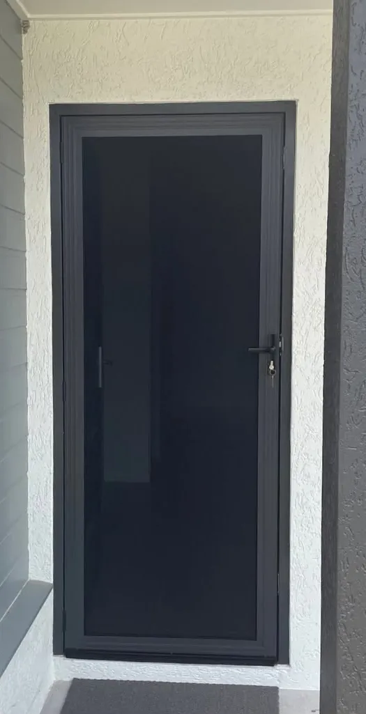 After: a security door that suits the front door