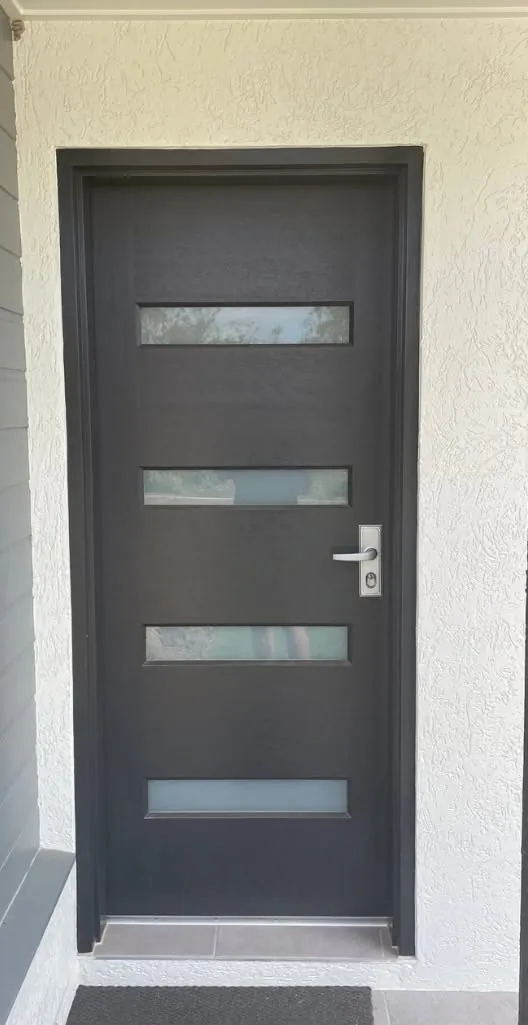 Before: a security door that suits the front door