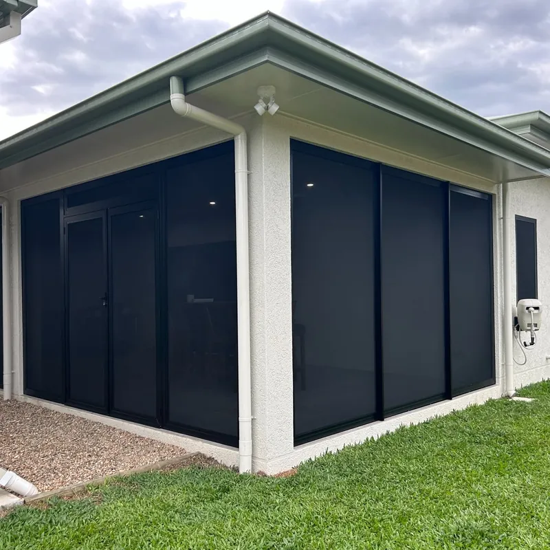 Security mesh patio enclosure