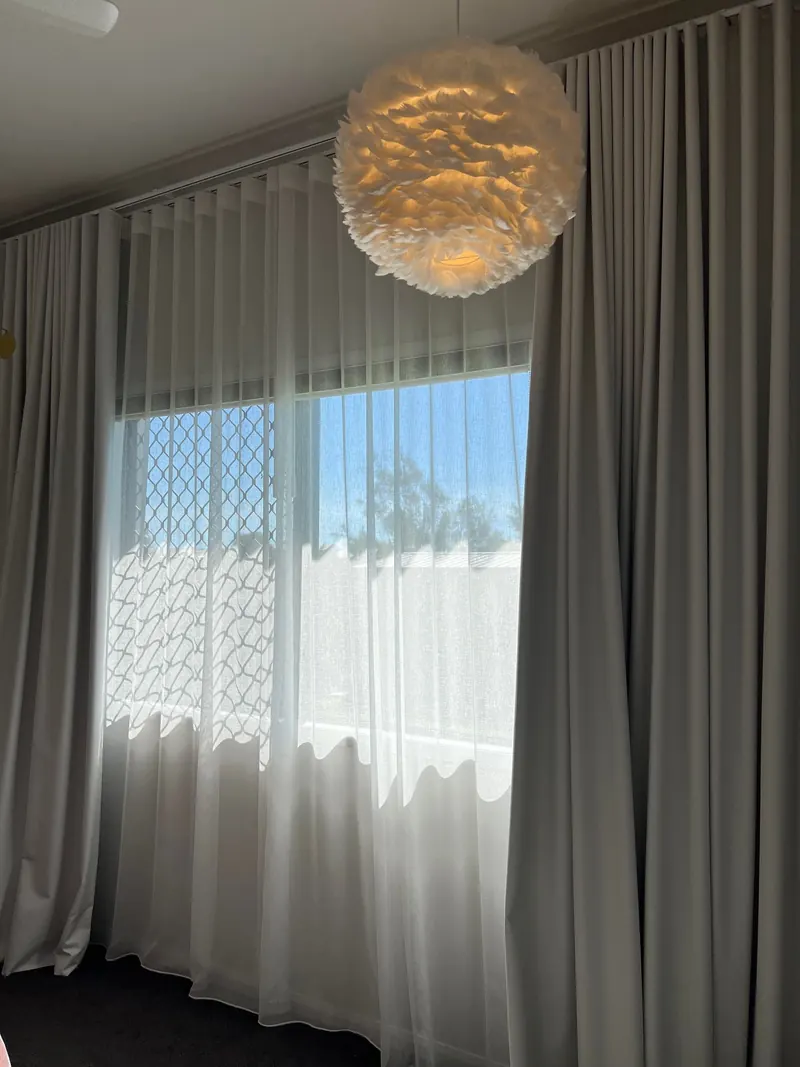 S-Fold sheer curtains